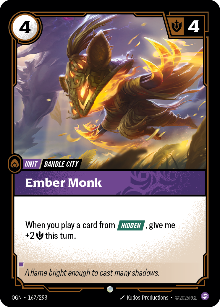 Ember Monk - Riftbound TCG Card