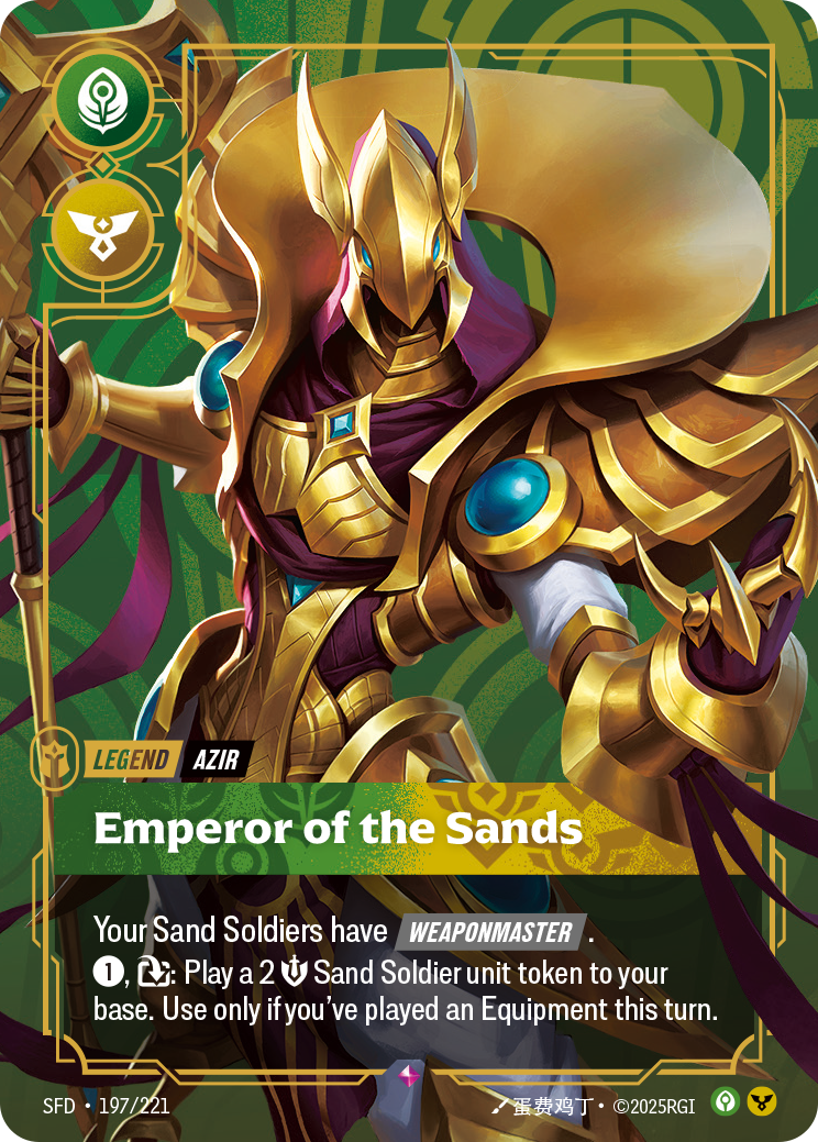 Azir - Emperor of the Sands - Riftbound TCG Card