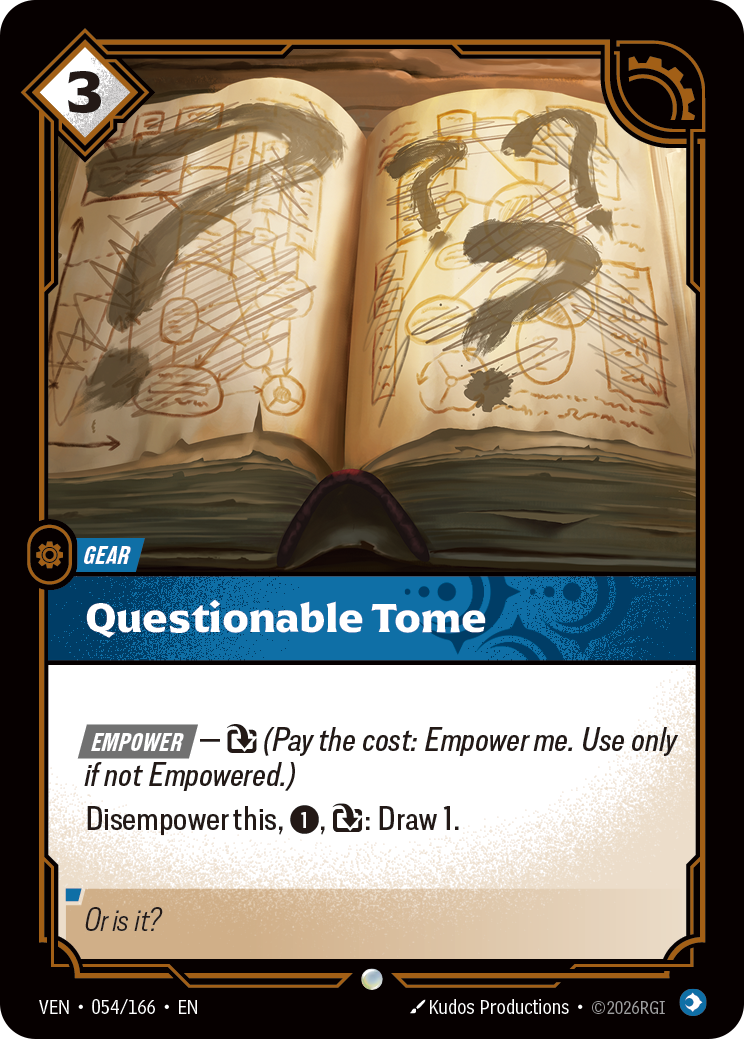 Questionable Tome - Riftbound Vendetta