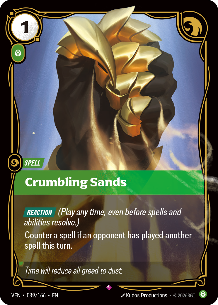 Crumbling Sands (Foil) - Riftbound Vendetta