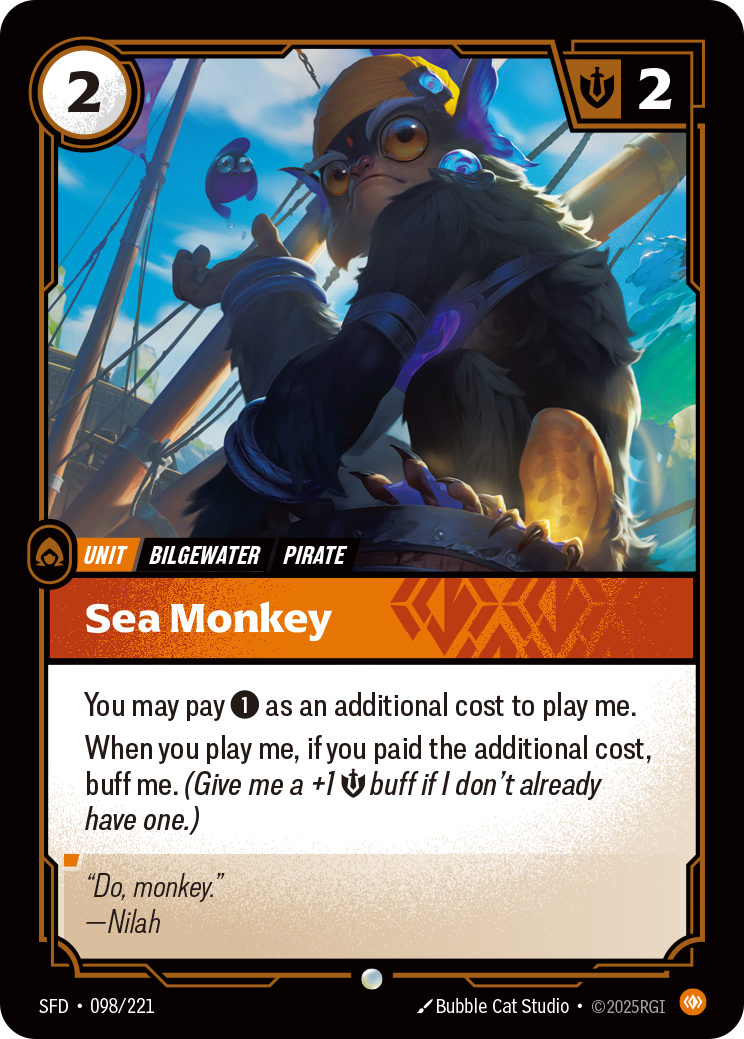 Sea Monkey - Riftbound TCG Card