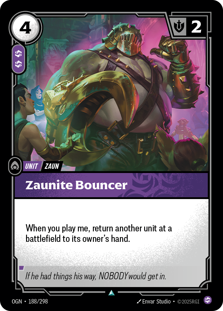 Zaunite Bouncer - Riftbound TCG Card
