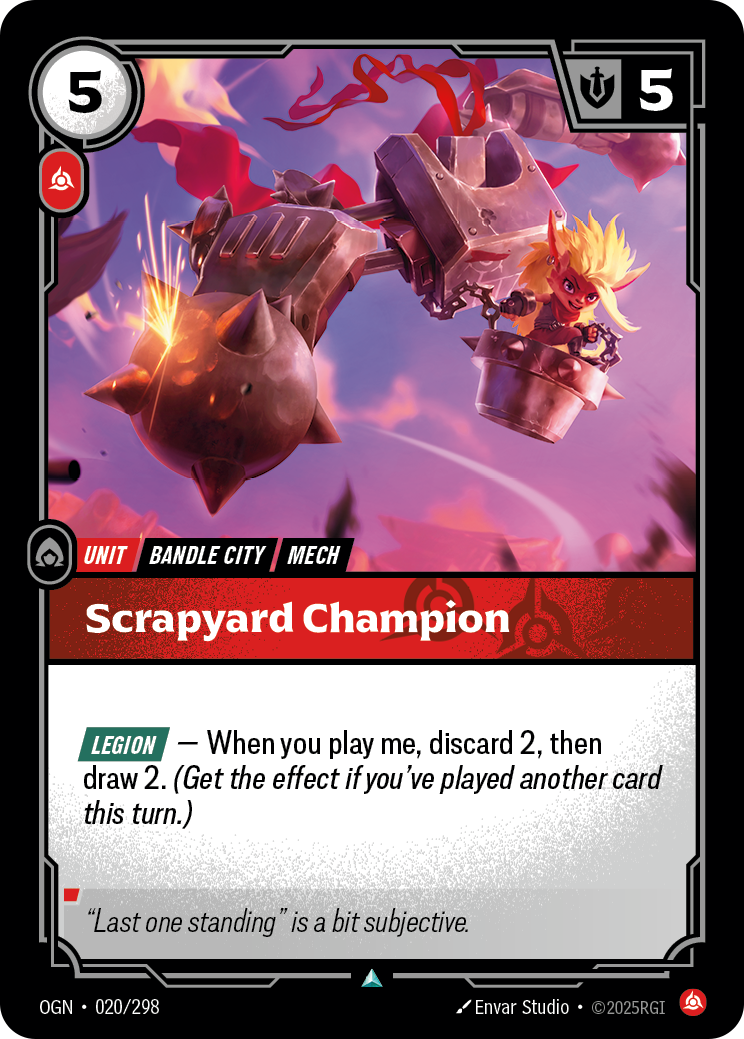 Scrapyard Champion - Riftbound TCG Card