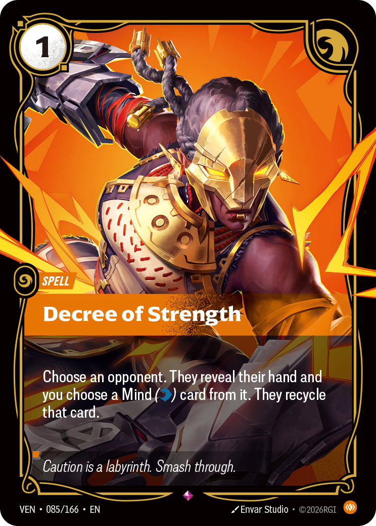 Decree of Strength (Foil) - Riftbound Vendetta