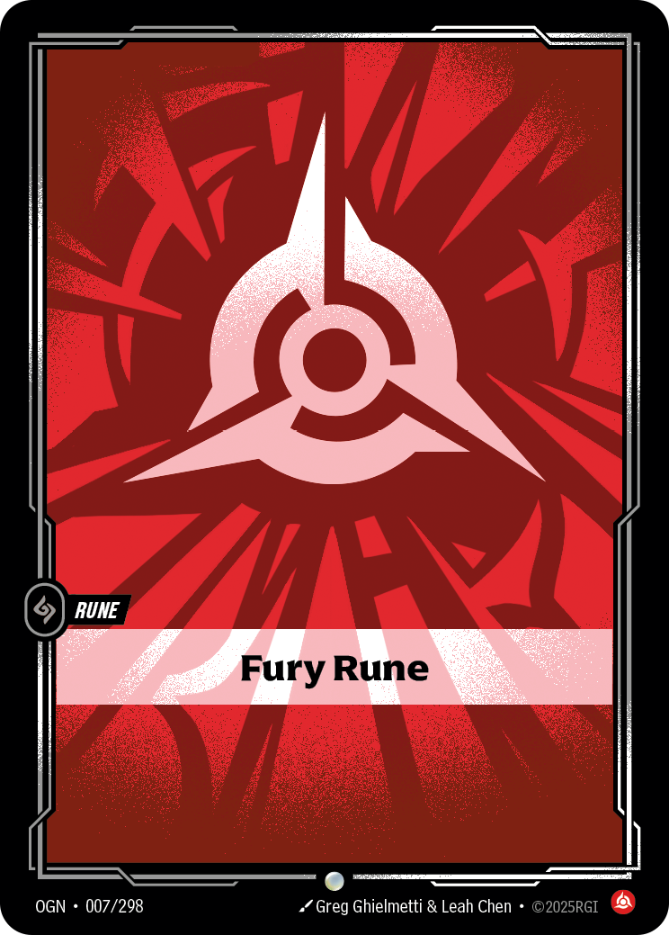 Fury Rune - Riftbound TCG Card