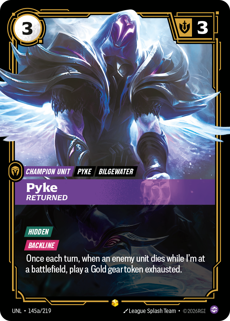 Pyke - Returned (Alternate Art) - Riftbound TCG Card