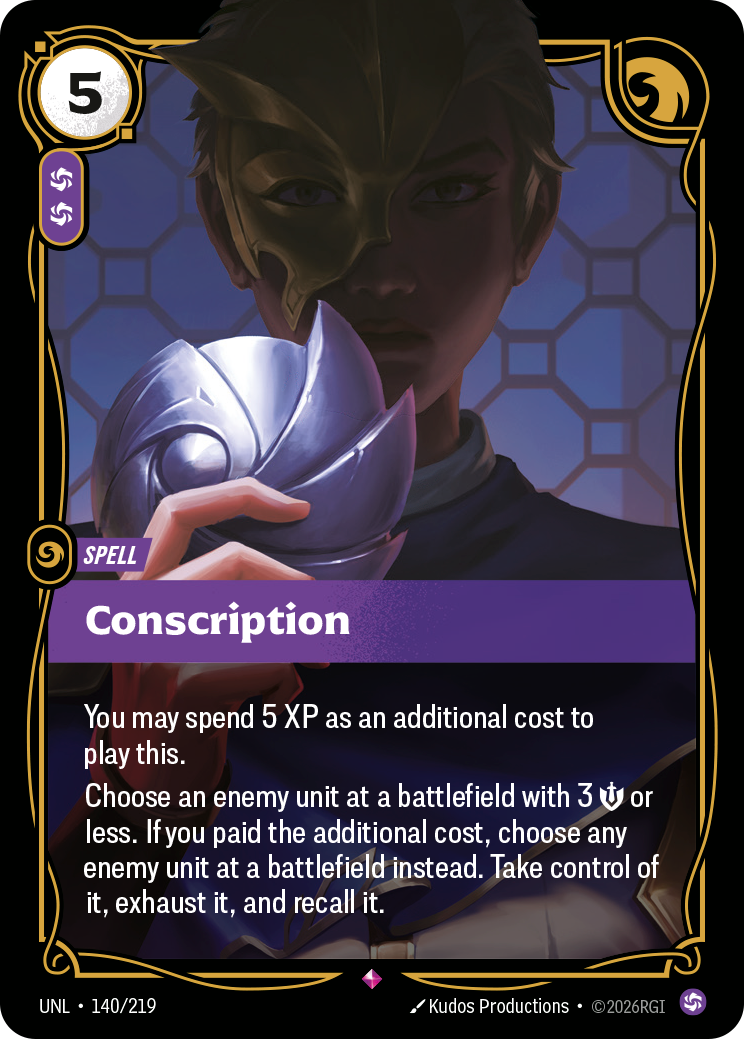 Conscription - Riftbound TCG Card