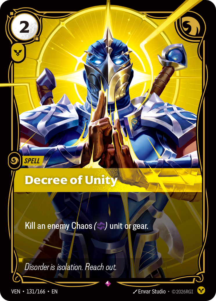 Decree of Unity (Foil) - Riftbound Vendetta