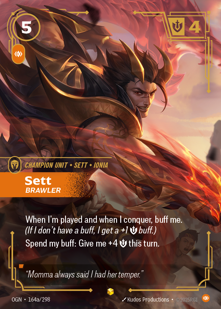 Sett - Brawler (Alternate Art) - Riftbound TCG Card