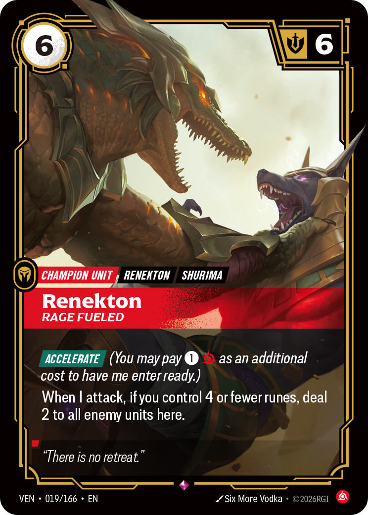 Renekton, Rage Fueled (Foil) - Riftbound Vendetta