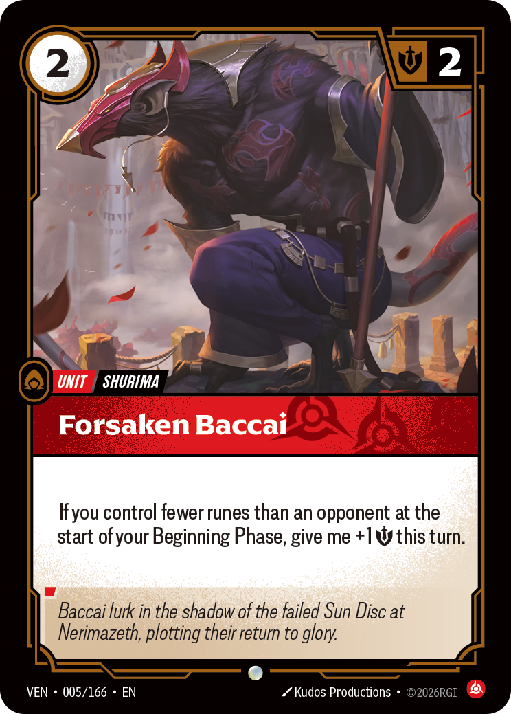 Forsaken Baccai - Riftbound Vendetta