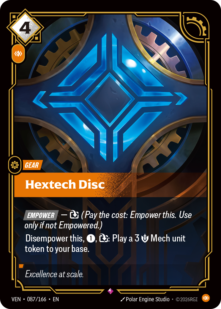 Hextech Disc (Foil) - Riftbound Vendetta