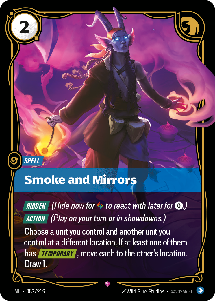 Smoke and Mirrors - Riftbound TCG Card