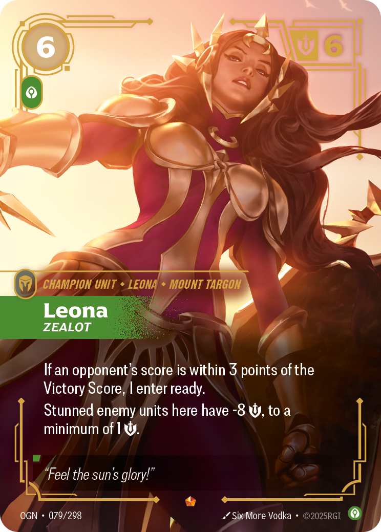 Leona - Zealot - Riftbound TCG Card