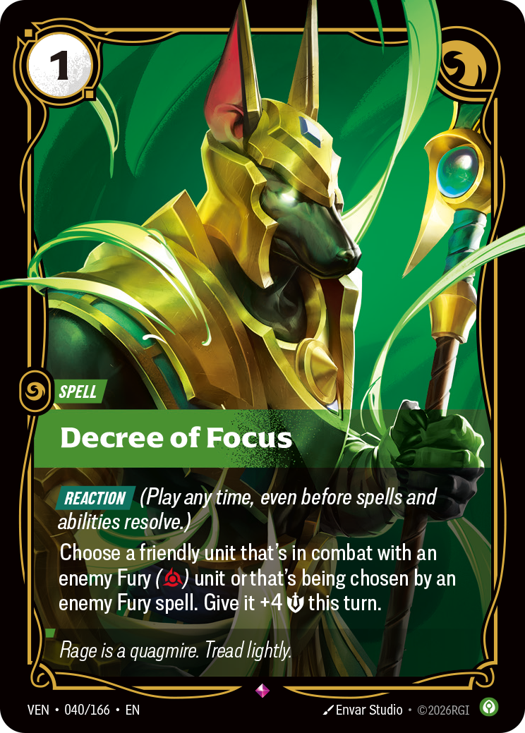 Decree of Focus (Foil) - Riftbound Vendetta