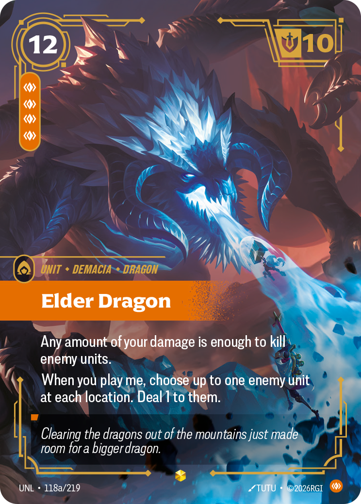 Elder Dragon (Alternate Art) - Riftbound TCG Card