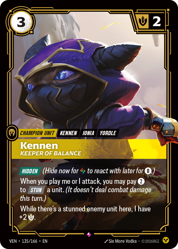 Kennen, Keeper of Balance (Foil) - Riftbound Vendetta
