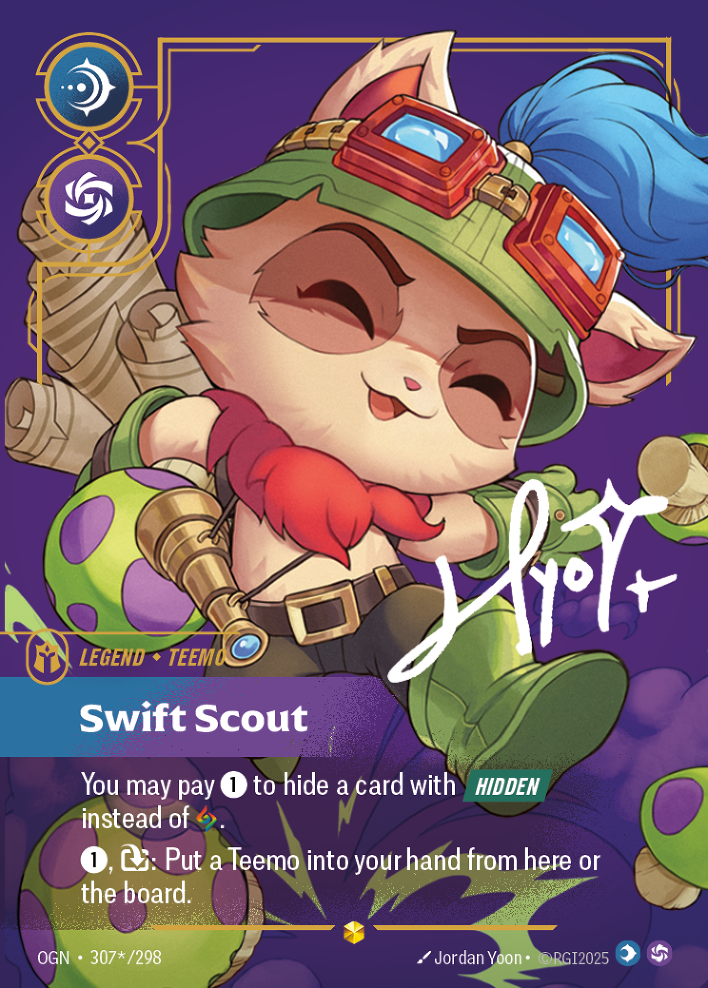 Teemo - Swift Scout (Signature) - Riftbound TCG Card