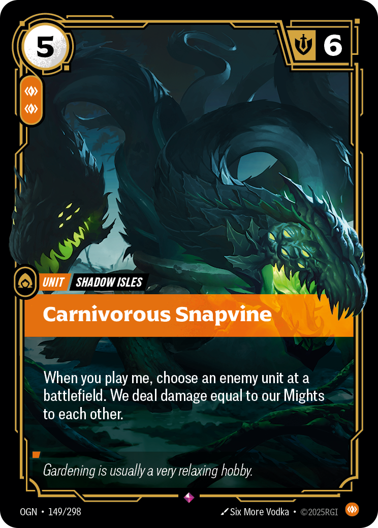 Carnivorous Snapvine - Riftbound TCG Card