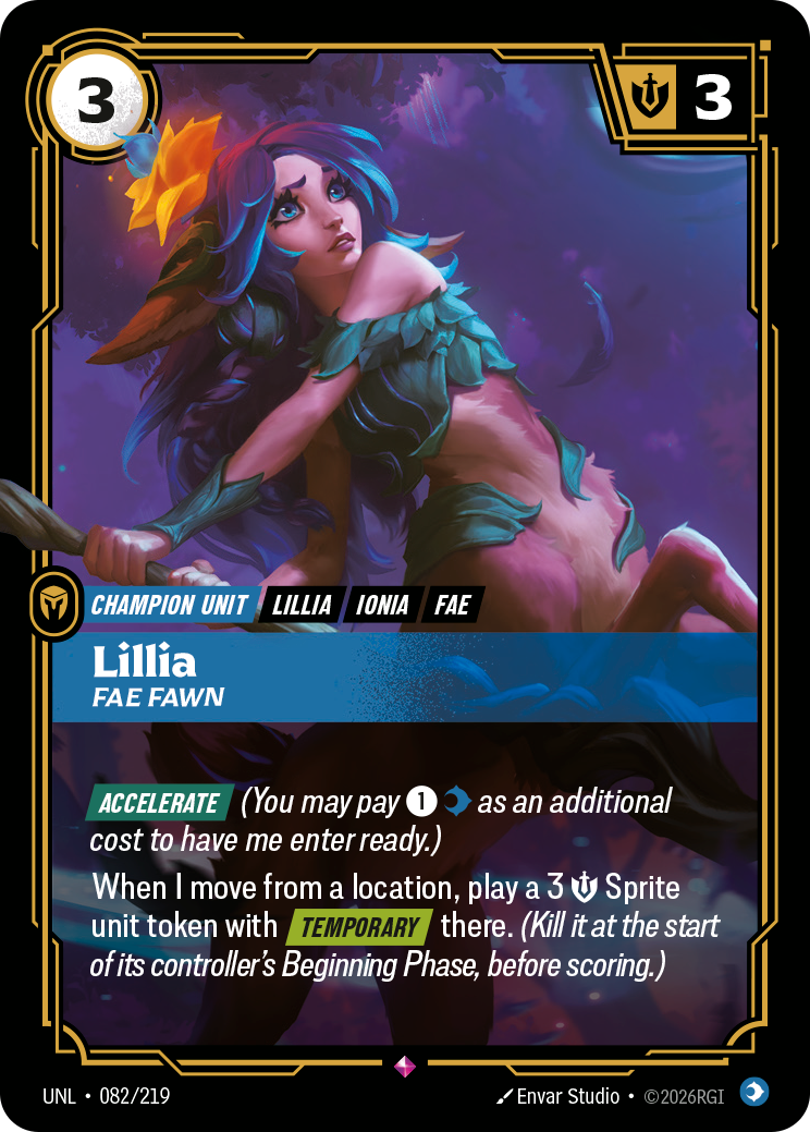 Lillia - Fae Fawn - Riftbound TCG Card