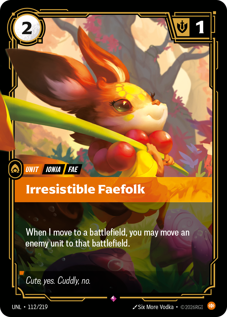 Irresistible Faefolk - Riftbound TCG Card