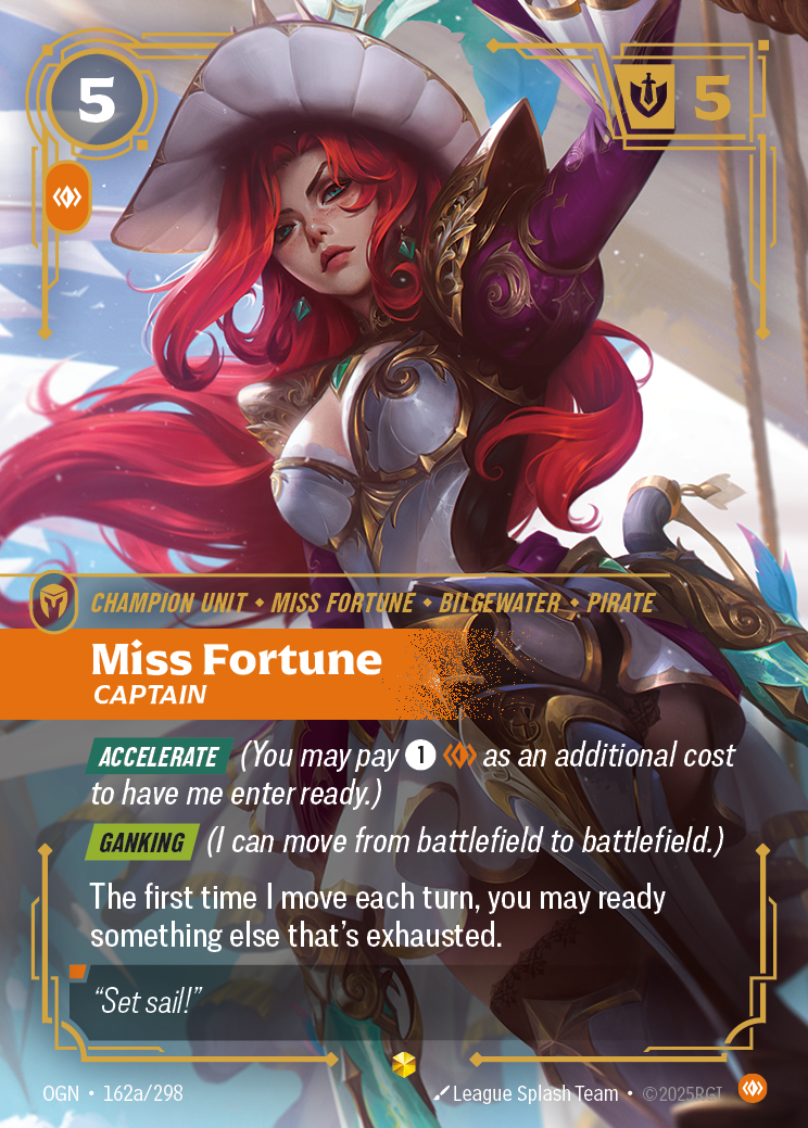 Miss Fortune - Captain (Alternate Art) - Riftbound TCG Card