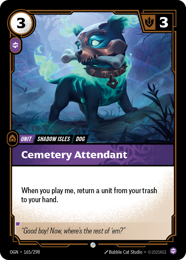 Cemetery Attendant - Riftbound TCG Card