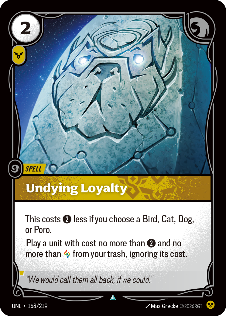 Undying Loyalty - Riftbound TCG Card