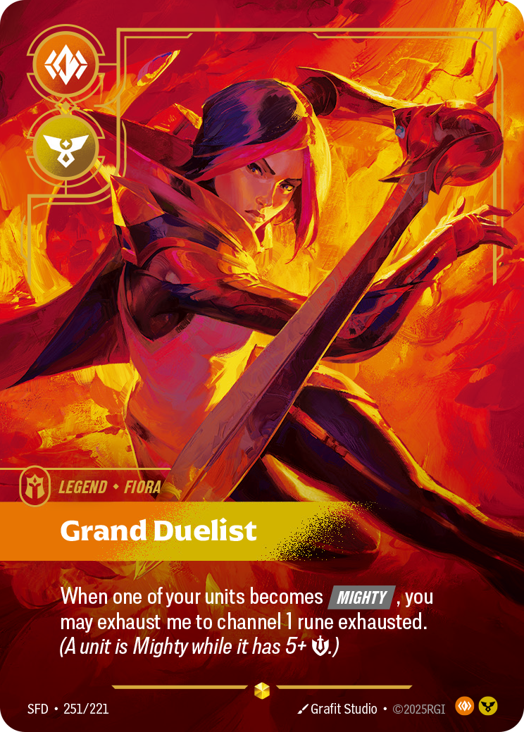 Fiora - Grand Duelist (Overnumbered) - Riftbound TCG Card