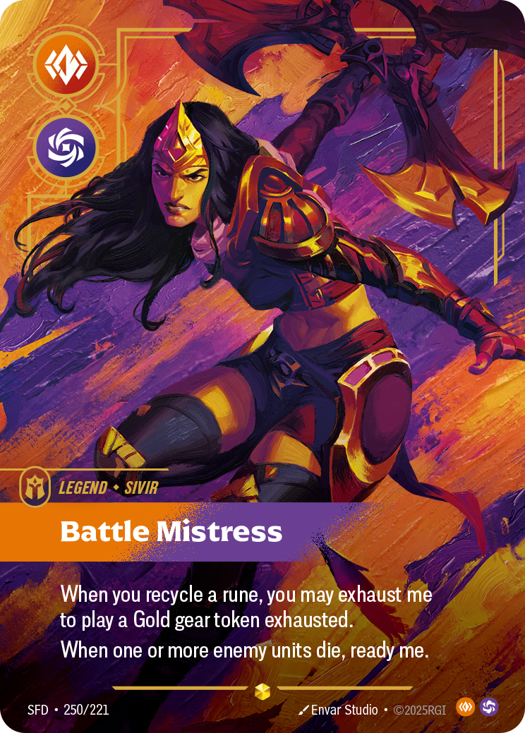 Sivir - Battle Mistress (Overnumbered) - Riftbound TCG Card