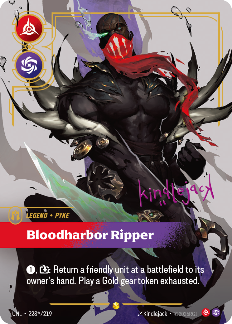 Pyke - Bloodharbor Ripper (Signature) - Riftbound TCG Card