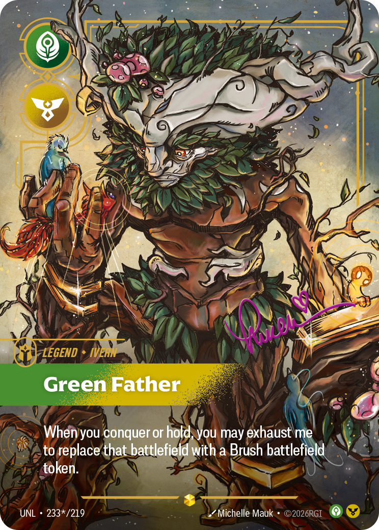 Ivern - Green Father (Signature) - Riftbound TCG Card