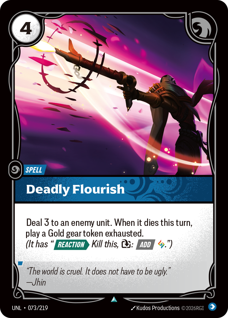 Deadly Flourish - Riftbound TCG Card