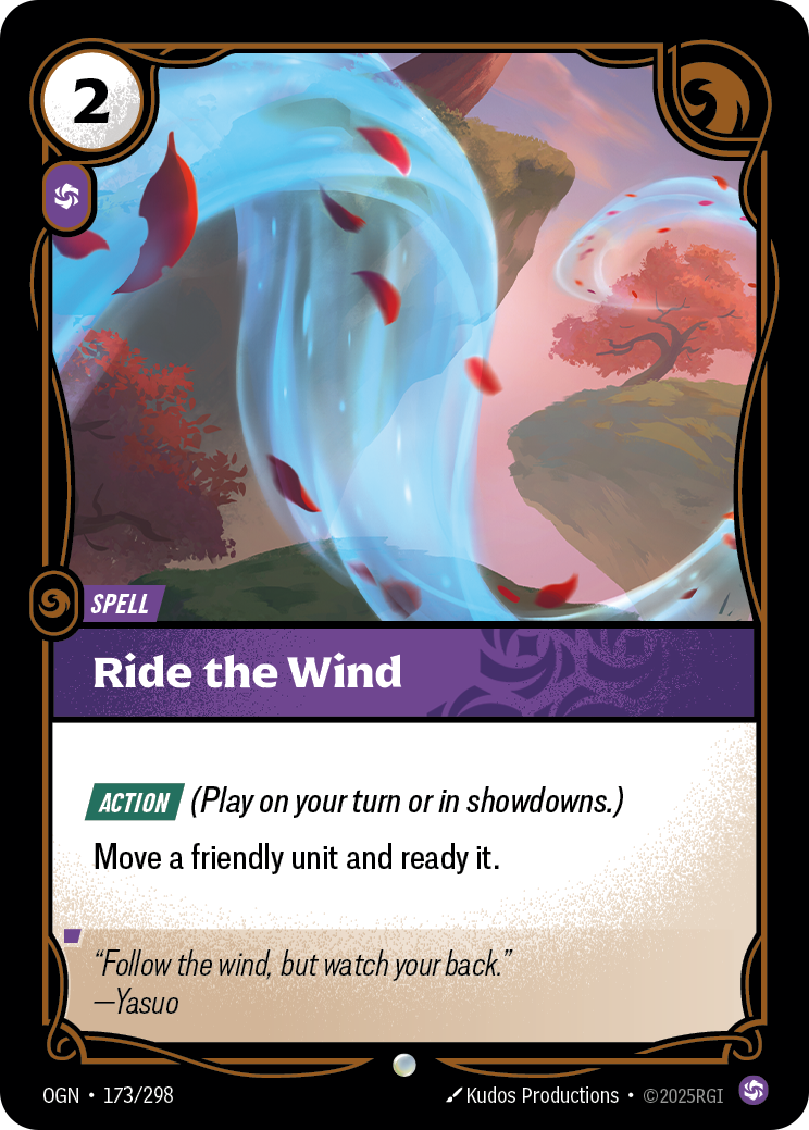 Ride The Wind - Riftbound TCG Card