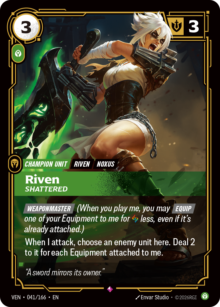 Riven, Shattered (Foil) - Riftbound Vendetta