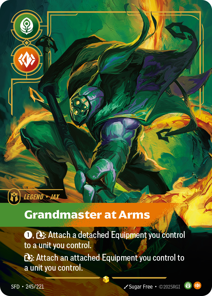 Jax - Grandmaster At Arms (Overnumbered) - Riftbound TCG Card