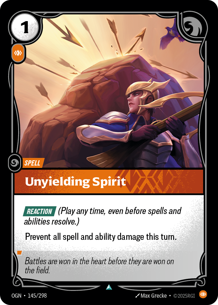 Unyielding Spirit - Riftbound TCG Card