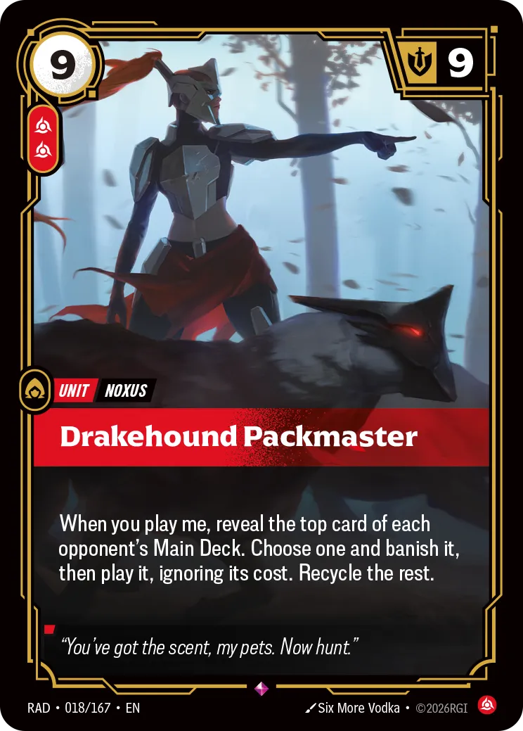 Drakehound Packmaster (Foil) - Riftbound Radiance
