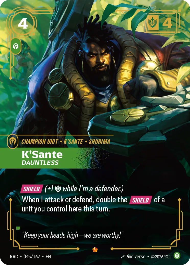 K'Sante, Dauntless (Foil) - Riftbound Radiance