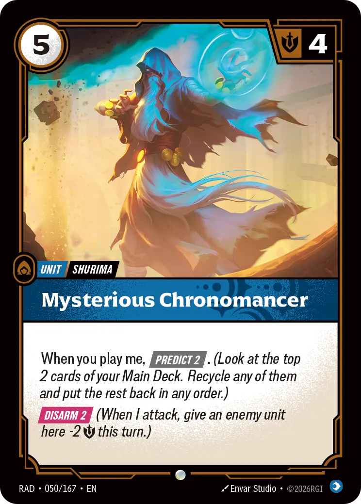 Mysterious Chronomancer - Riftbound Radiance