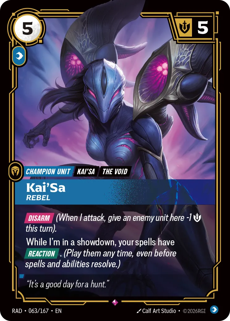 Kai'Sa, Rebel (Foil) - Riftbound Radiance