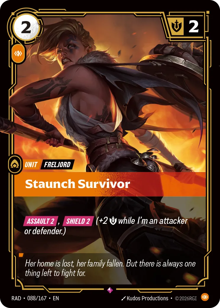 Staunch Survivor (Foil) - Riftbound Radiance