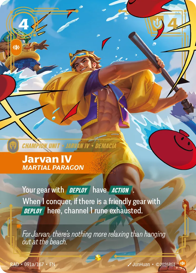 Jarvan IV, Martial Paragon (Alternate Art) (Foil) - Riftbound Radiance