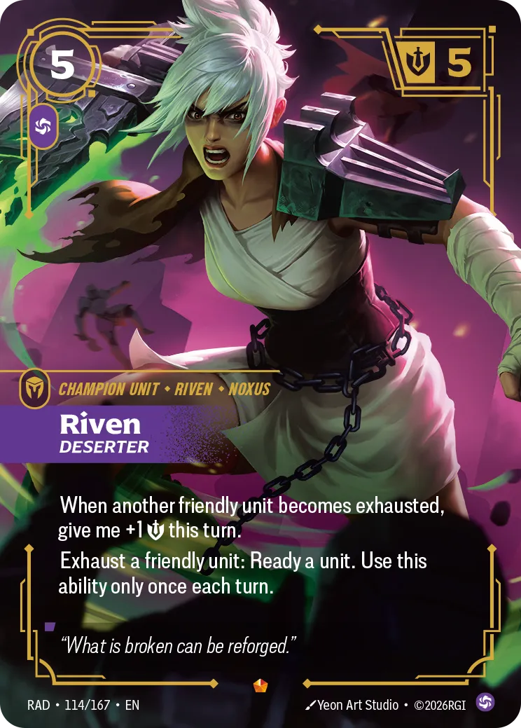 Riven, Deserter (Foil) - Riftbound Radiance