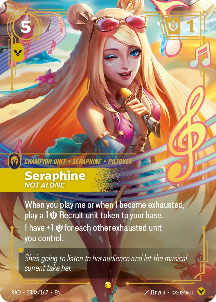 Seraphine, Not Alone (Alternate Art) (Foil) - Riftbound Radiance