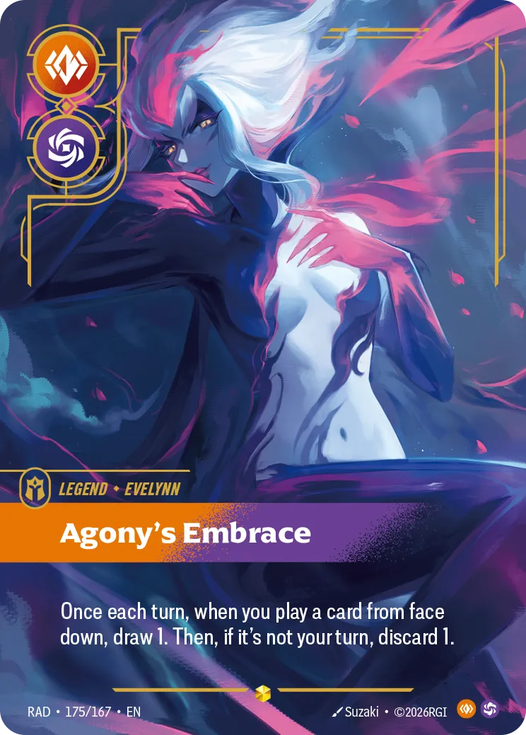 Evelynn, Agony's Embrace (Signature) (Foil) - Riftbound Radiance