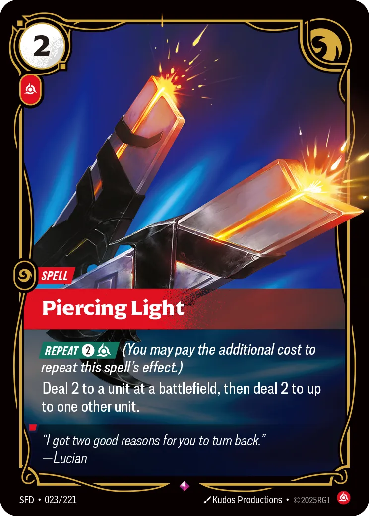 Piercing Light (Foil) - Riftbound Spiritforged