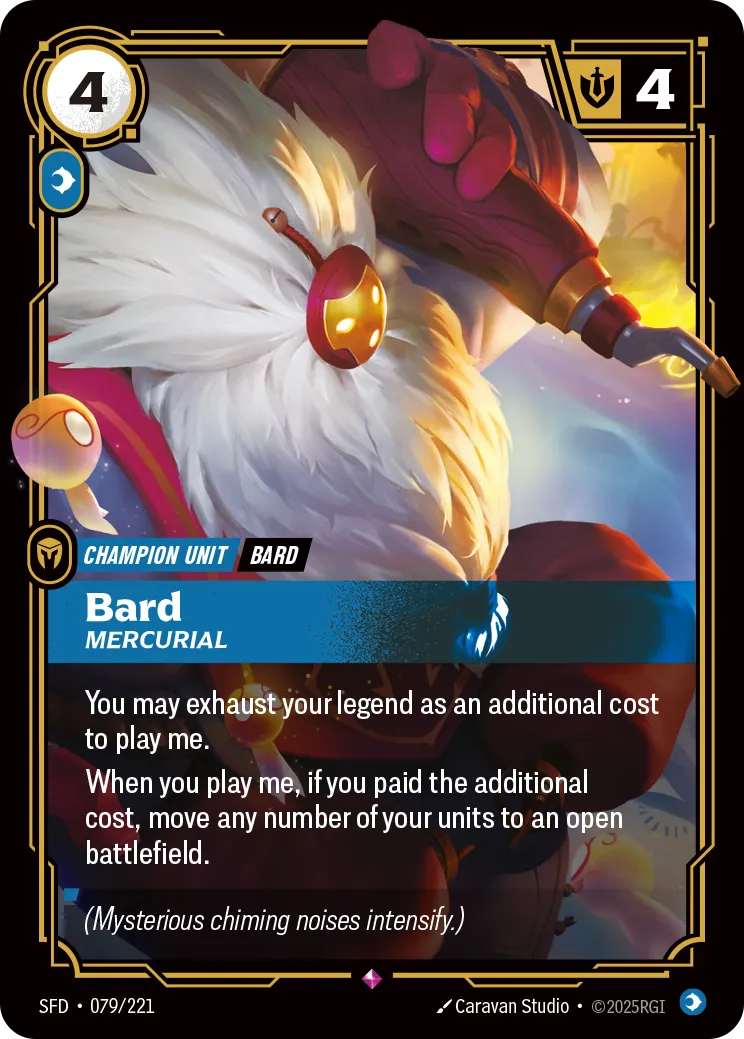 Bard, Mercurial (Foil) - Riftbound Spiritforged