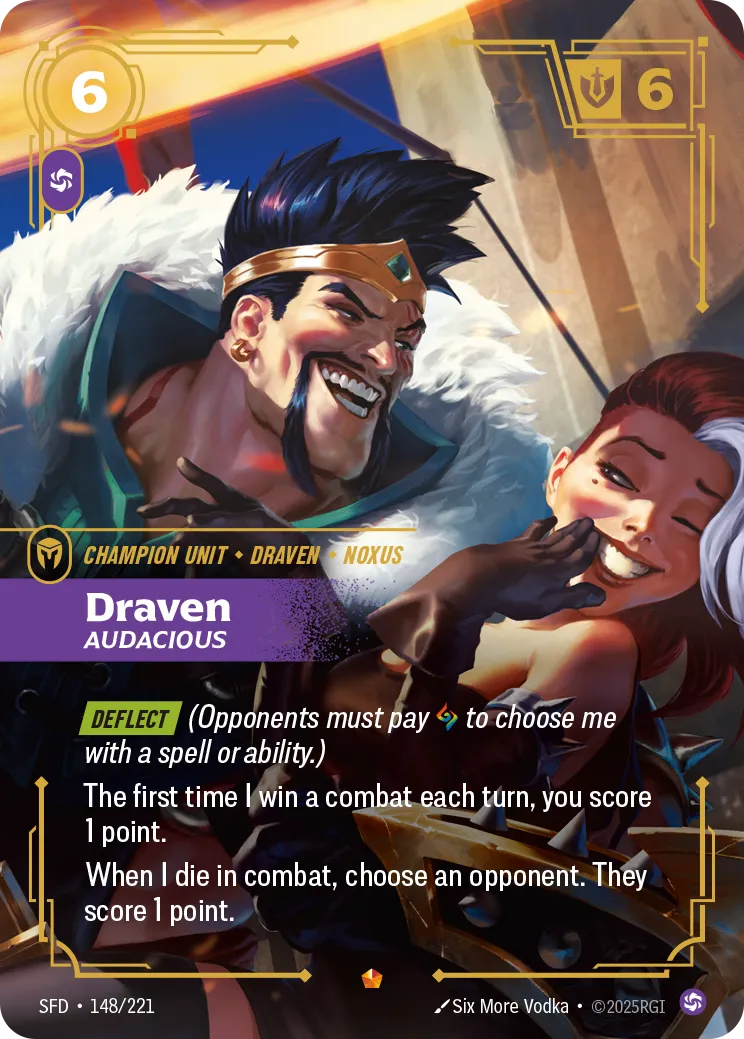 Draven, Audacious (Foil) - Riftbound Spiritforged