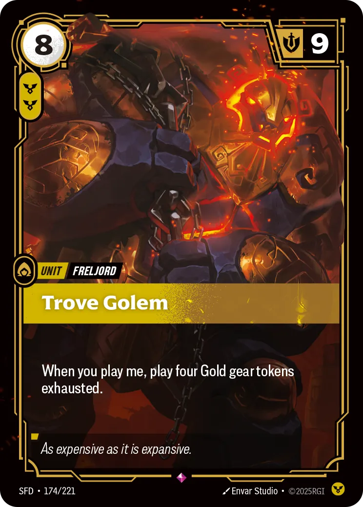 Trove Golem (Foil) - Riftbound Spiritforged
